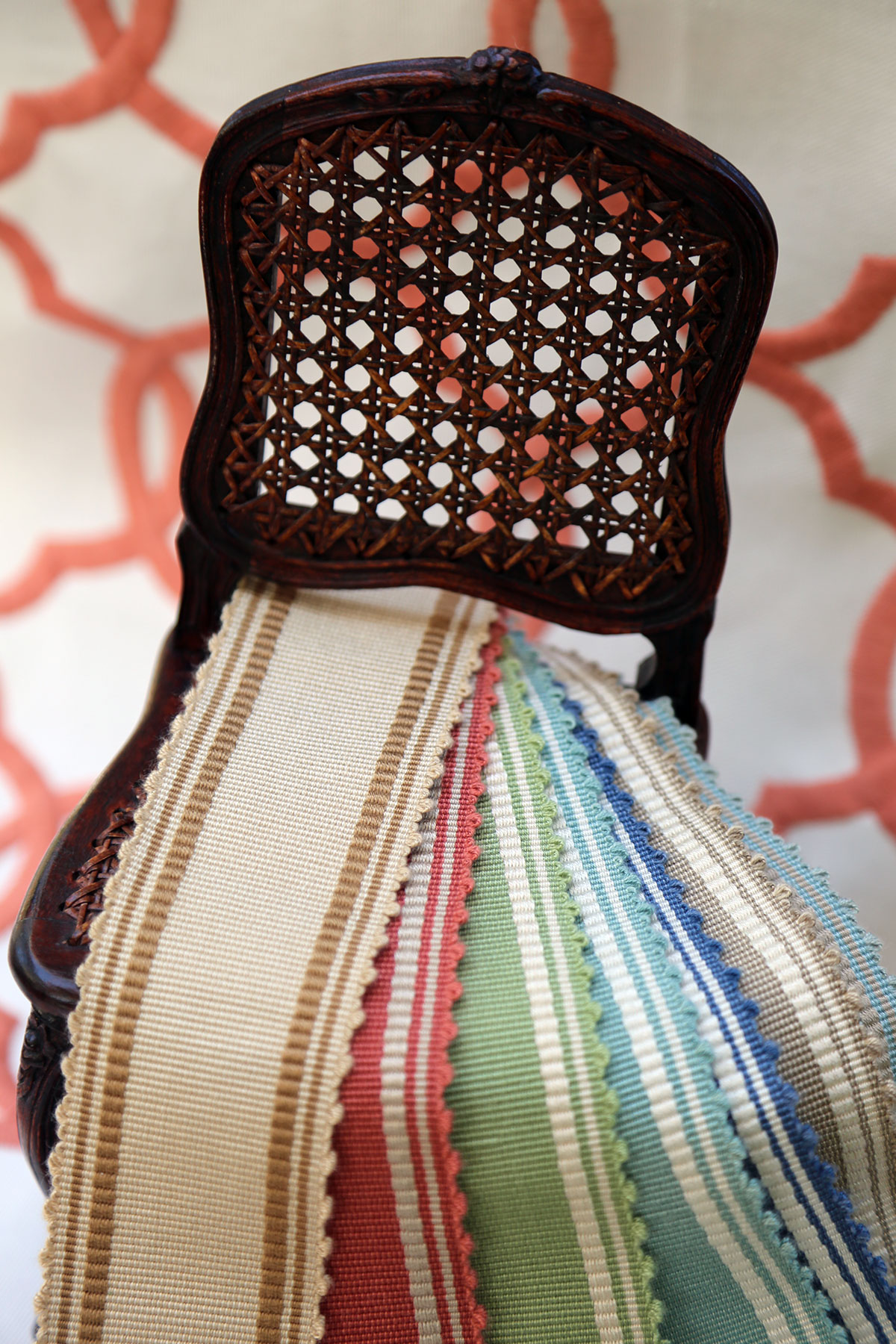 Charlotte Moss Fabricut patterns ribbons