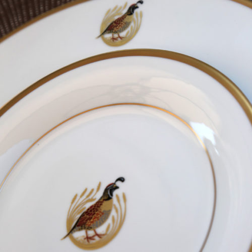 Charlotte Moss: quail salad plate