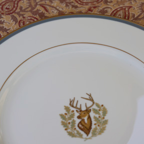 The Stag dinner plate from the Motif Collection