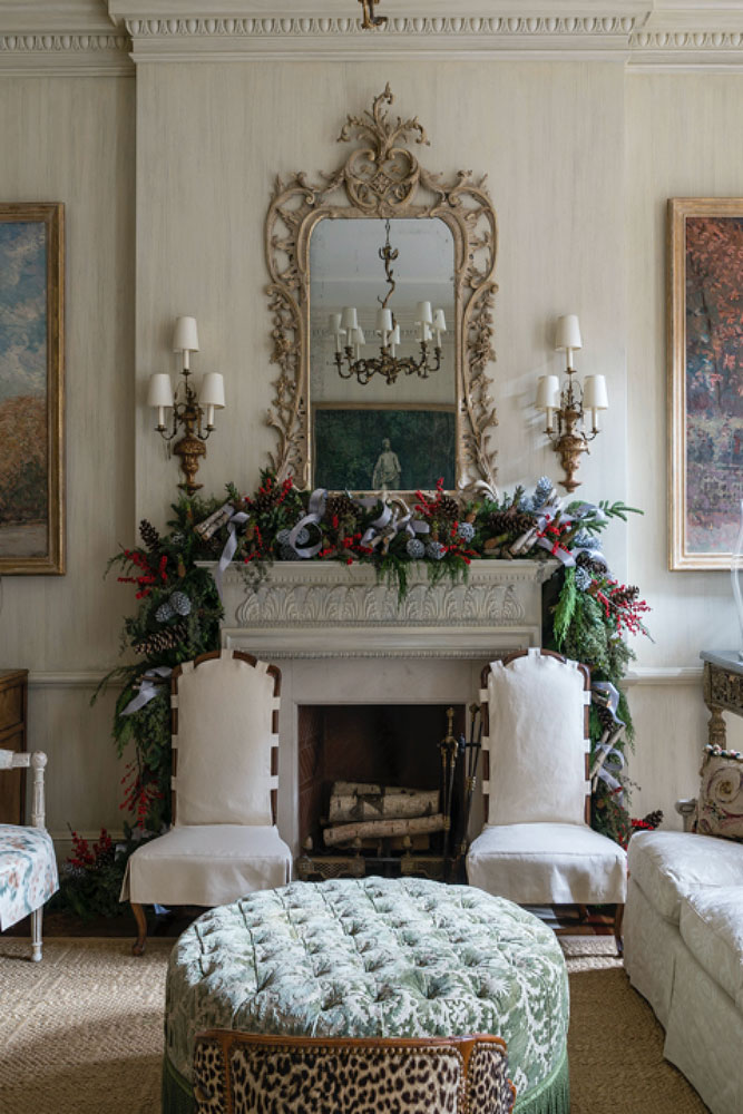 Fireplace: Decorating for the Holidays with Charlotte Moss