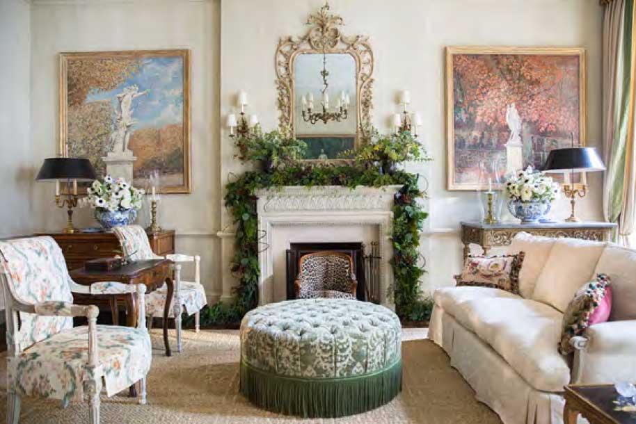 Living area: Decorating for the Holidays with Charlotte Moss