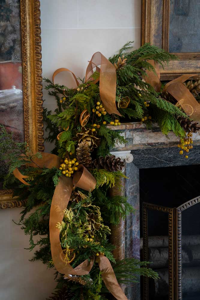 Fireplace: Decorating for the Holidays with Charlotte Moss