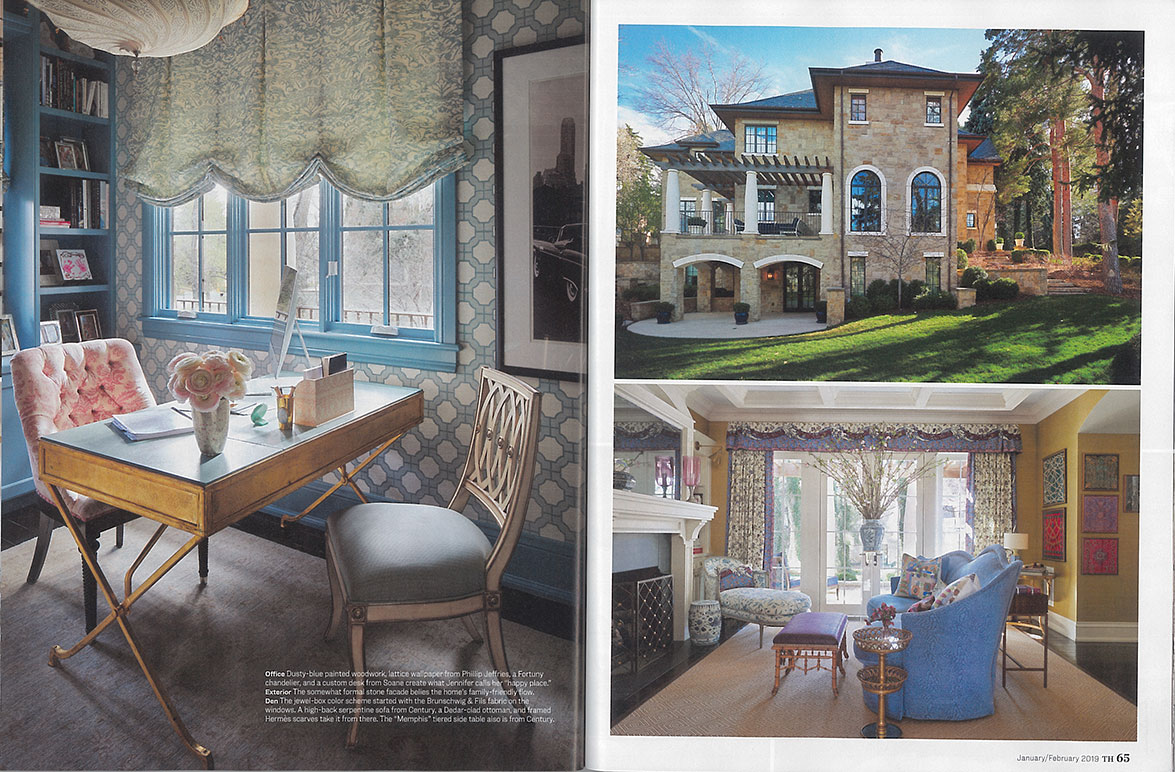 Charlotte Moss Traditional Home interior spreads