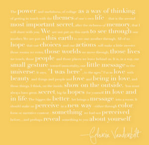 Gloria Vanderbilt quote