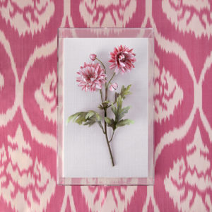 A pink piece from Flowers of the Month, a Charlotte Moss and Tommy Mitchell collaboration