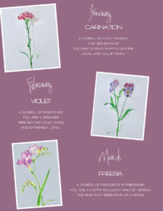 January, February and March flowers of the month by Charlotte Moss and Tommy Mitchell