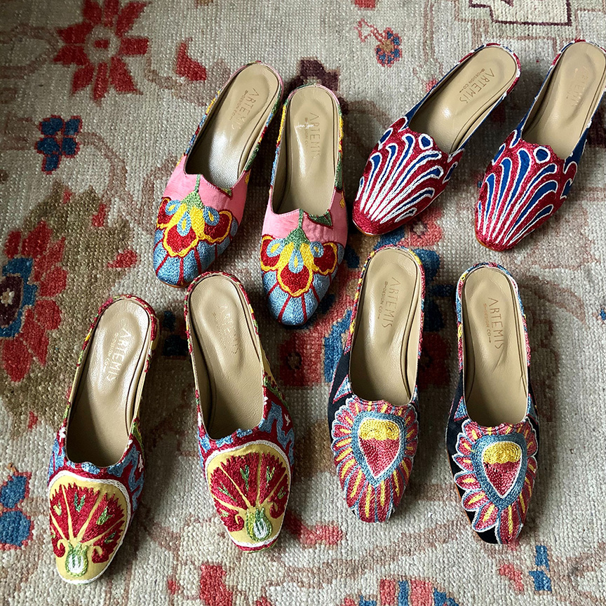 Charlotte Moss Artemis shoe collection