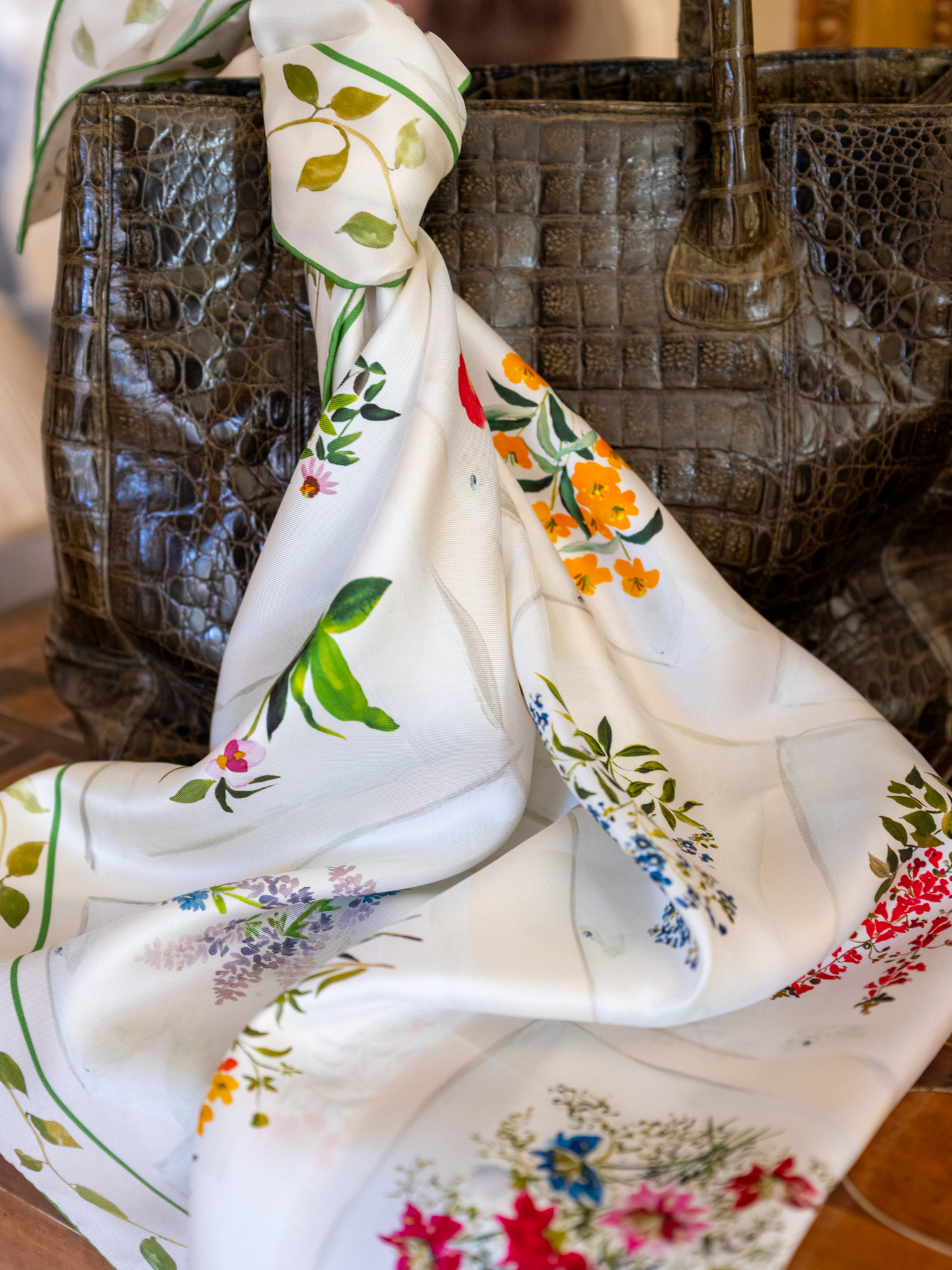 Virginia Wildflower Scarf - Image 2